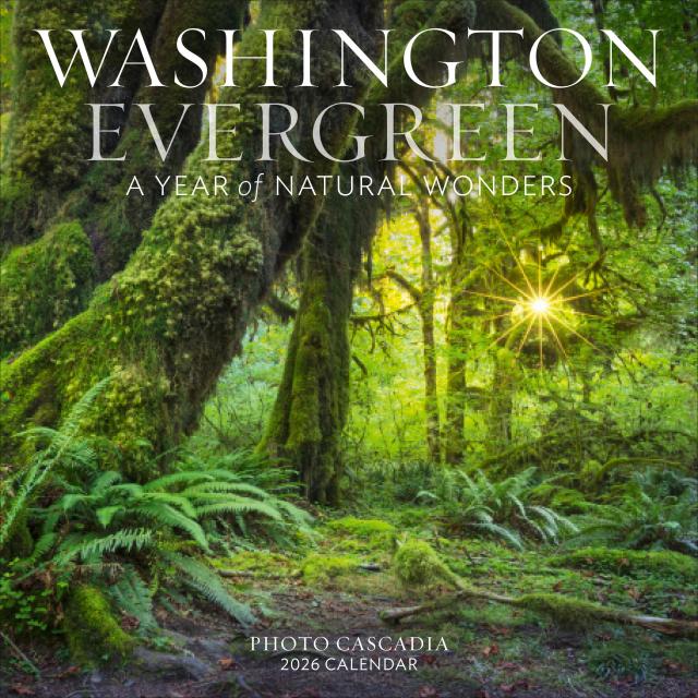 Washington Evergreen Wall Calendar 2026