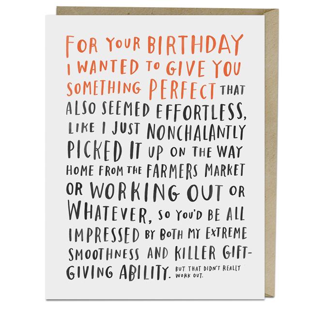 Awkward Birthday Card