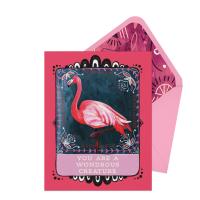 Flamingo Friendship Card